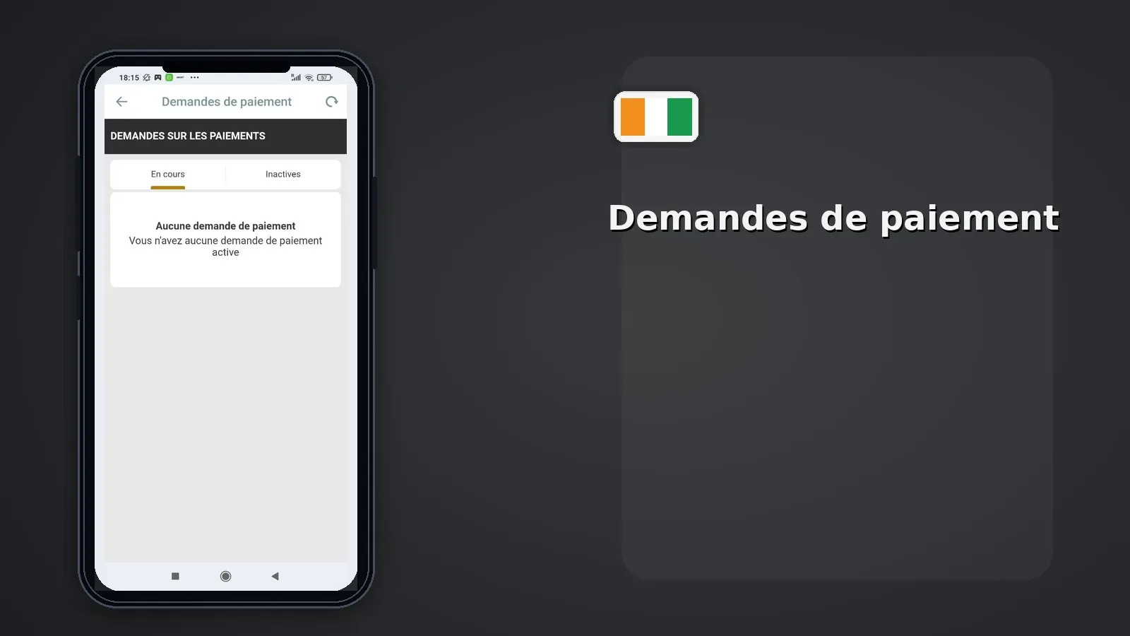 Demandes de paiement Melbet CI — historique retraits