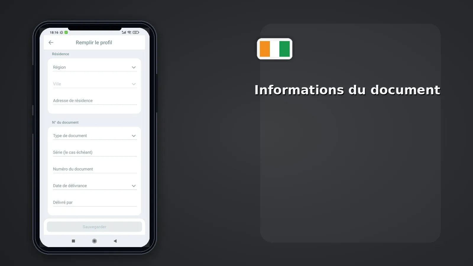 Informations du document Melbet CI — CNI passeport