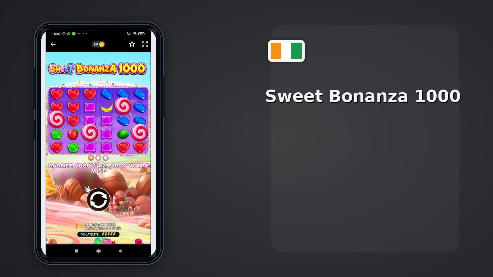 Sweet Bonanza 1000 Melbet CI — RTP 96,48%